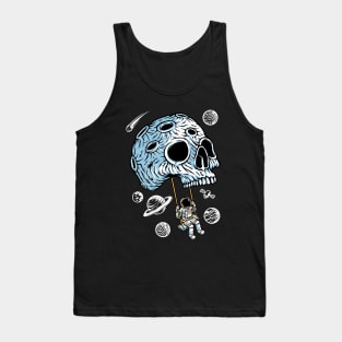 Playing swing skull planet Tank Top